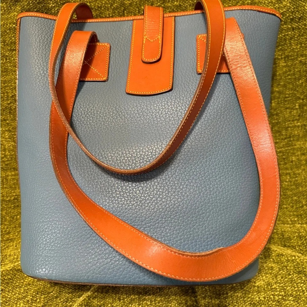 Dooney and Bourke R172 North South Tote in Mediterranean Blue - Picture 3 of 14